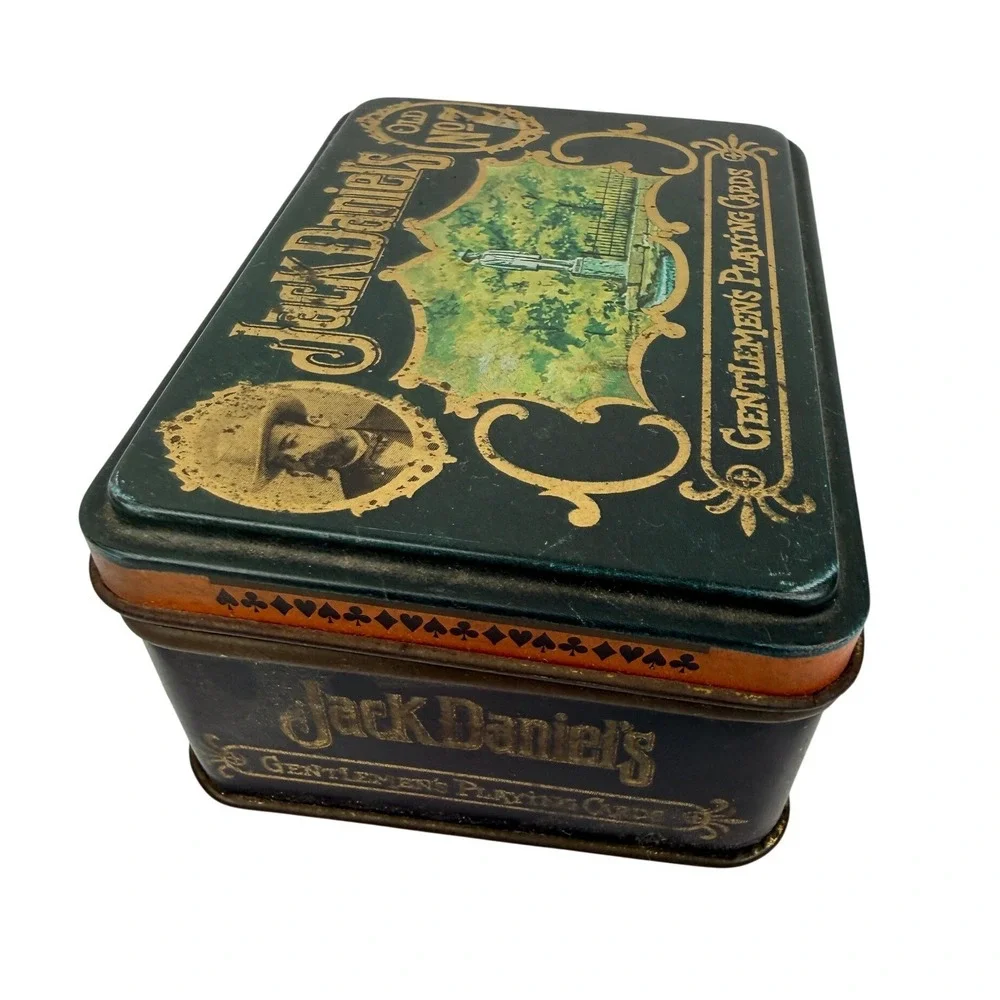 Vintage Jack Daniels Gentlemen's Playing Cards in Collector Tin Old No 7 - BK